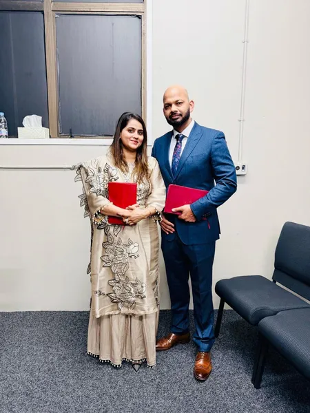 Pastor Vikas and Pastor Jyoti Garg, who lead the church