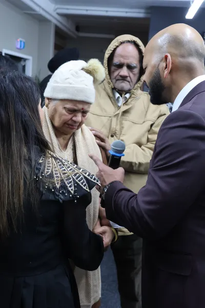 Praying with an elder of the congregation