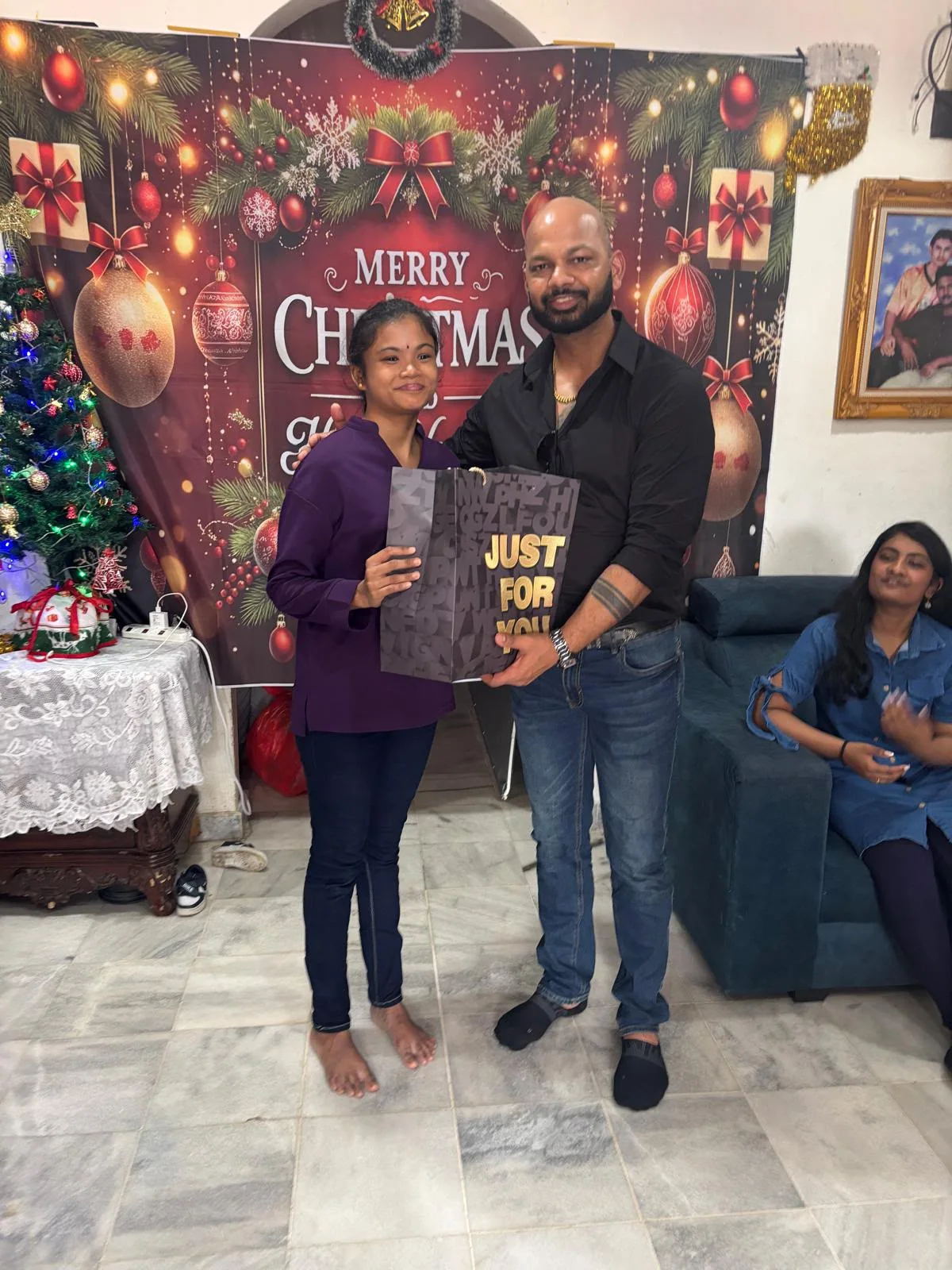 Sharing the joy of Christmas with our church family.